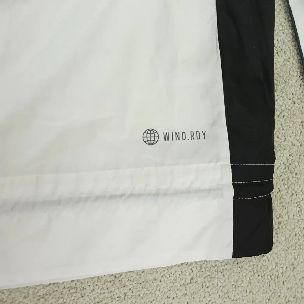 NWT adidas Womens Marathon Windbreaker Track Jacket Full Zip Hooded White XS - Picture 7 of 8